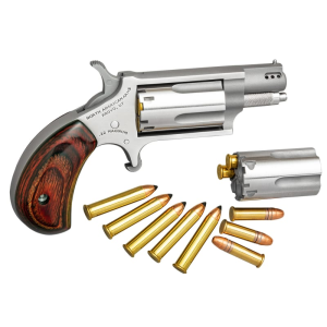 North American Arms North American Arms .22 Magnum / 22LR Revolver, 1.125\" Rosewood Stainless - 22MSCP - $329.99 at Classic Firearms
