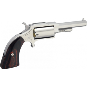North American Arms NAA 1860250 1860 Sheriff Single .22 Mag 2.5\" 5 Wood Black Revolver - $305.88 at Classic Firearms