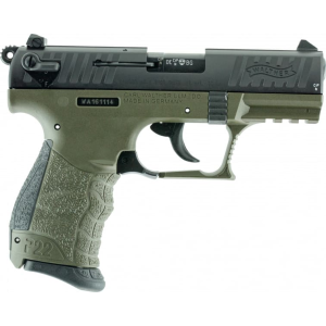 Walther Walther 5120338 P22MCA Military *CA Compliant* 22LR 3.42\" 10+1 OD Poly Frame/Black Slide - $307.17 at Classic Firearms