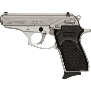 Bersa Bersa T380NKL8 Thunder 380 Standard DAO 380 ACP 3.5\" 8+1 Black Checkered Grip Nickel - $330.00 at Classic Firearms