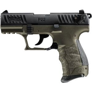 Walther Walther .22L.R Semi-Auto Pistol 10 Round P22Q - O.D. Green and Black - Model # 5120715 - $285.61 at Classic Firearms