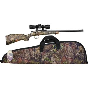 Crickett KSA2163BSC Crickett Package 22 LR Caliber with 1rd Capacity, 16.12\" Barrel, Blued Metal Finish & Mossy Oak Break-Up Stock - Chipmunk