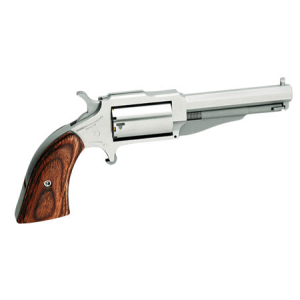 North American Arms NAA 18603 1860 The Earl 3\" Single .22 Mag 3\" 5 Wood Stainless Revolver - $305.37 at Classic Firearms