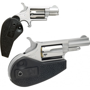 North American Arms NAA HGMSC 22 Magnum Holster Grip with 22 LR Cylinder Single 22 WMR 1.1\" 5 Black Synthetic Holster Stainless - $337.89 at Classic Firearms
