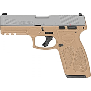 Taurus Taurus G3 Full Size Handgun 9mm Luger 17/rd 4\" Barrel Stainless Steel and Tan with Steel Sights - $240.99 at Classic Firearms