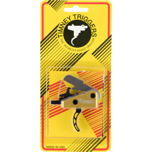 Timney Triggers Timney Triggers 661S AR15 Competition Skeletonized Trigger with Small Pin Steel w/Aluminum Housing Black/Gold - $252.40 at Classic Firearms