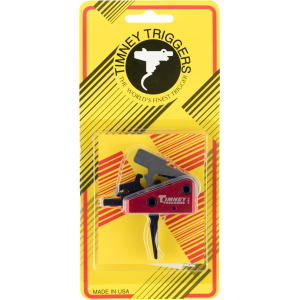 Timney Triggers Timney Triggers 662S-ST AR Targa 2-Stage Short Straight Trigger Steel w/Aluminum Housing Black/Red - $190.67 at Classic Firearms