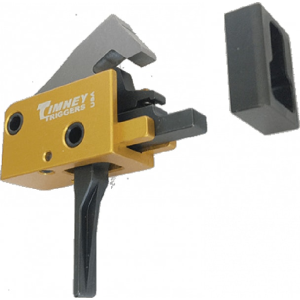 Timney Triggers Timney Triggers 681ST PCC Trigger Single-Stage Straight Trigger with 2.50-3 lbs Draw Weight & Black/Gold Finish for AR-Platform - $198.07 at Classic Firearms