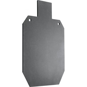 Champion Targets 44908 Center Mass Pistol/Rifle Gray AR500 Silhouette 0.38\" Thick Hanging