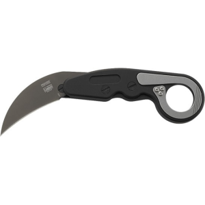 Columbia River Knife CRKT 4040 Provoke 2.41\" Folding Hawkbill Plain Black TiN D2 Steel Blade/ Black Aluminum Handle Includes Pocket Clip - $219.99 at Classic Firearms