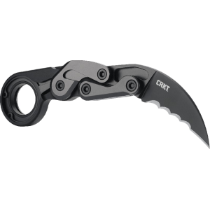 Columbia River Knife CRKT 4040V Provoke 2.41\" Folding Hawkbill Veff Serrated Black TiN D2 Steel Blade/Black Aluminum Handle Includes Pocket Clip - $219.99 at Classic Firearms