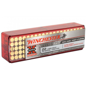 Winchester Winchester Ammo X22LRSS1 Super-X, High Velocity, .22 Long Rifle 40 GR Round Nose - 100 Rounds Per Plastic Tray - 2000 Round Case - $245.00 at Classic Firearms