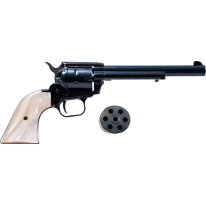 Heritage Mfg R22MB6PRL Rough Rider Small Bore Single 22 LR/ 22 Mag Combo, 6.5\" BBL - Mother of Pearl Grips - Blued - Heritage Manufacturing