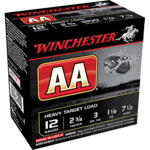 Winchester Winchester Ammo AAM127 AA Target Loads 12GA 2.75\" 1-1/8oz #7.5 Shot - 250sh Case - $151.84 at Classic Firearms