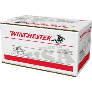 Winchester Winchester Ammo W223200 USA 223 Rem 55 gr Full Metal Jacket (FMJ) (Value Pack) - 200rd Box - $125.58 at Classic Firearms