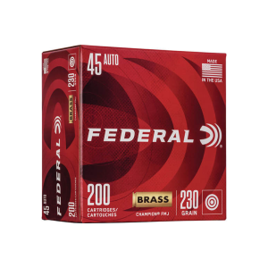 Federal Federal WM52332 45 Brass 230 FMJ - 200rd Box - $87.99 at Classic Firearms