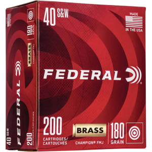 Federal Federal WM52232 40 Brass 180 FMJ - 200rd Box - $74.99 at Classic Firearms