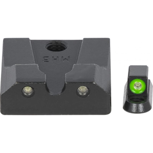 Meprolight USA 477863111 Mepro Hyper-Bright Self-Illuminated Sights Fixed Tritium Green Front & Rear Black Frame for CZ P-10