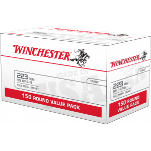 Winchester Ammo USA223L1 Best Value .223/5.56 NATO 55 GR Full Metal Jacket Ammo - 150rd Box 150rd Box Ammo