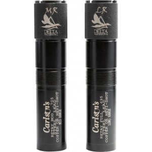 Carlson\'s Choke Tubes 07770 Delta Waterfowl Retay 12 Gauge Mid-Range, Long-Range 17-4 Stainless Steel Blued 2 Per Pack
