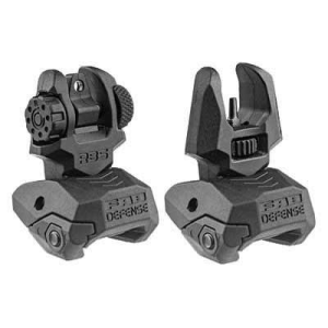 Fab Defense FX-FRBSKIT FRT/REAR Flipup Sights Black