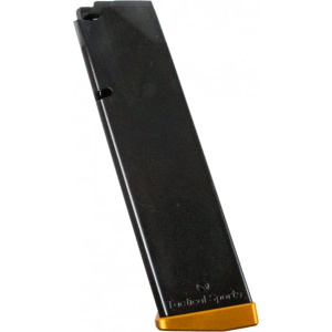 CZ-USA 11176 OEM Black with Orange Floor Plate Detachable 17rd 40 S&W for CZ 75 TS, 75 TS Czechmate