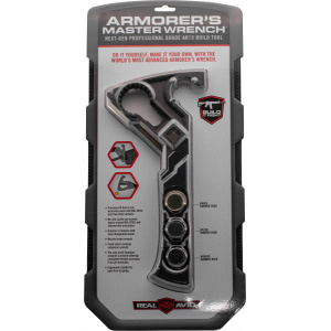 Real Avid AVAR15AMW Armorer\'s Master Wrench Black Stainless Steel AR Platforms Steel Handle