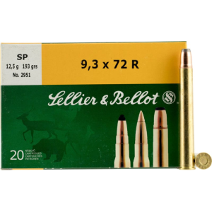 Magtech Sellier & Bellot SB9372RA Rifle 9.3mmX72R 193 GR Soft Point - 20rd Box - $81.37 at Classic Firearms