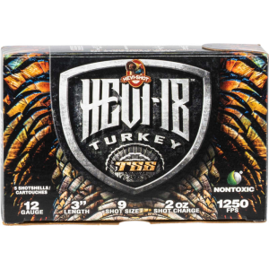 HEVI-Shot HS4009 Hevi-18 Turkey TSS 12 Gauge 3 2 Oz 9 Shot Ammo - 5sh Box 5sh Box Ammo