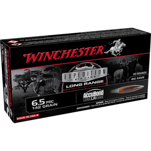 Winchester Winchester Ammo S65PLR Expedition Big Game Long Range 6.5 PRC 142 gr AccuBond Long Range - 20rd Box - $48.35 at Classic Firearms