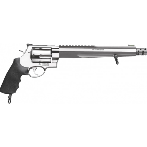 Smith & Wesson Smith & Wesson 170262 460 Performance Center XVR with Rail DA/SA .460 S&W Mag 10.5\" 5 Black Synthetic Stainless Revolver - $1783.60 at Classic Firearms