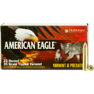 Federal Federal AE22H35TVP American Eagle 22 Hornet 35 GR Varmint - 50rd Box - $61.96 at Classic Firearms