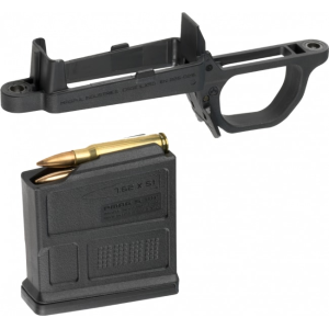 Magpul MAG497-BLK Bolt Action Mag Well made of Polymer with Black Finish for Magpul Hunter 700 Stock Includes PMAG 5 7.62 AC Magazine
