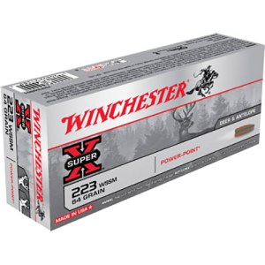Winchester Winchester Ammo X223WSS1 Super-X 223 Winchester Super Short Magnum 64 GR Power-Point - 20rd Box - $53.61 at Classic Firearms