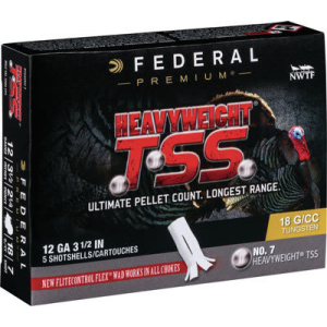 Federal Federal PTSSX191F7 Heavyweight TSS 12GA 3.5\" 2-1/4oz #7 Shot - 5rd Box - $85.07 at Classic Firearms