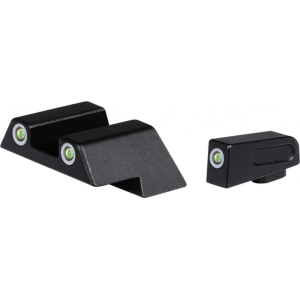 ATI ATINSGLOLF Tritium Night Sights 3-Dot Green with White Outline For Glock Gen 1-5 Except MOS Models and ATI FXH-45 Moxie