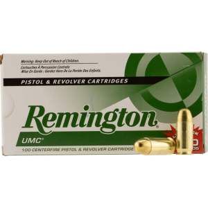 Remington Remington Ammunition 23797 UMC 45 ACP 230 GR Full Metal Jacket (FMJ) (Value Pack) - 100rd Box - $49.17 at Classic Firearms
