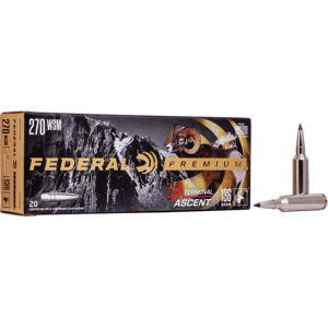 Federal Federal P270WSMTA1 Premium 270 WSM 136 gr Terminal Ascent - 20rd Box - $69.54 at Classic Firearms