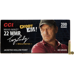 Cci CCI 958 22 Winchester Magnum Maxi-Mag Swamp People Jacketed Hollow Point 40 GR - 200rd Box - $64.34 at Classic Firearms
