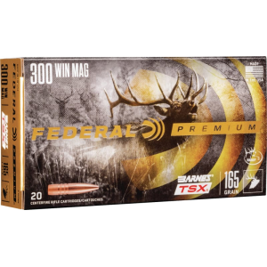 Federal Federal P300WR Premium 300 Win Mag 165 gr Barnes Triple-Shock X - 20rd Box - $54.25 at Classic Firearms