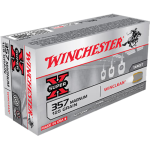 Winchester Winchester Ammo WC3571 WinClean 357 Magnum 125 GR Jacketed Soft Point - 50rd Box - $103.98 at Classic Firearms
