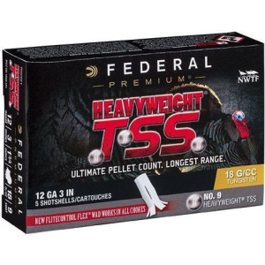Federal Federal PTSSX193F9 Heavyweight TSS 12GA 3\" 1-3/4oz #9 Shot - 5sh Box - $78.56 at Classic Firearms