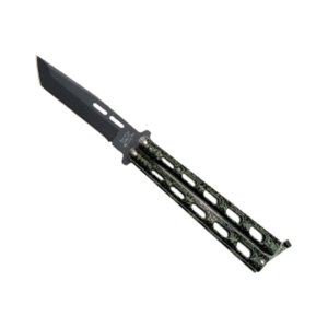 Bear & Son 115TAN 5 Silver Vein Butterfly 1095 Powder Coated Tanto Blade - Remington
