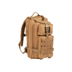 Bulldog BDT410T BDT Tactical Backpack Compact Style with Tan Finish, 2 Main & Accessory Compartments, Hydration Bladder Compartment & Molle, Alice Compatible 18\" H x 10\" W x 10\" D