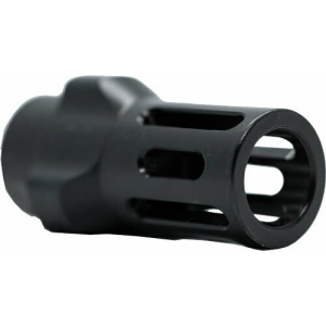 Angstadt Arms Angstadt Arms AA093LHB28 Flash Hider Black Hardcoat Anodized Steel with 1/2\"-28 tpi Threads 1.42\" OAL for 9mm Luger - $52.00 at Classic Firearms