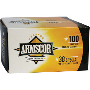 Armscor Armscor 50449 Pistol Value Pack 38 Special 158 gr Full Metal Jacket (FMJ) - 100rd Box - $50.86 at Classic Firearms