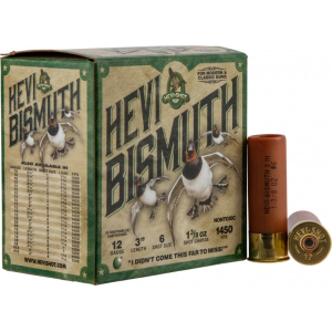 HEVI-Shot HS14006 Hevi-Bismuth Waterfowl 12 Gauge 3 1 3/8 Oz 6 Shot Ammo - 25sh Box 25sh Box Ammo