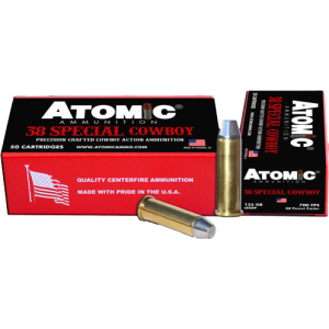 Atomic Ammunition Atomic 451 Cowboy Action 38 Special 125 gr Lead Round Nose Flat Point (LRNFP) - 50rd Box - $37.91 at Classic Firearms
