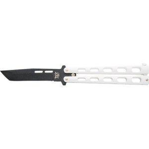 Bear & Son 115TANW 5 White Butterfly 1095 Powder Coated Tanto Blade - Remington