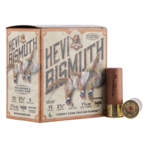 HEVI-Shot HS14715 Hevi-Bismuth Upland 12 Gauge 2.75 1 1/4 Oz 5 Shot Ammo - 25sh Box 25sh Box Ammo